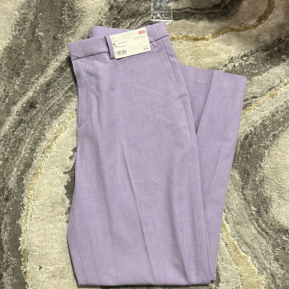 Lilac Purple Uniqlo Smart Ankle Pants, Size M (Brand New!)